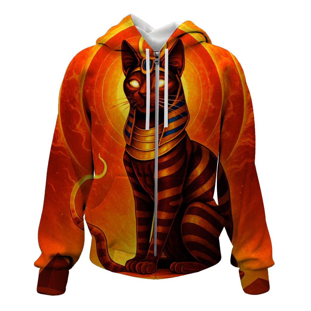 Solar Flare Pharaoh Cat pullover hoodies