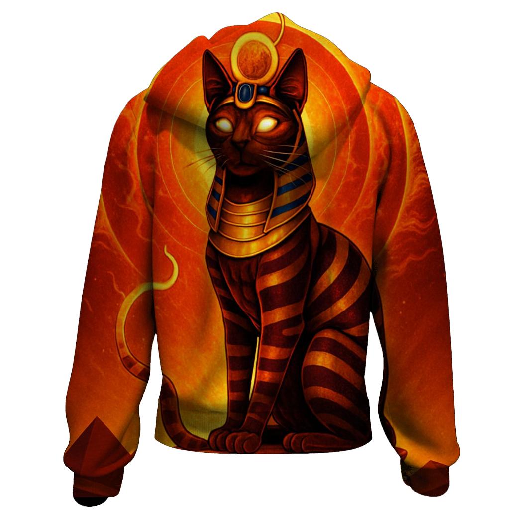Solar Flare Pharaoh Cat pullover hoodies