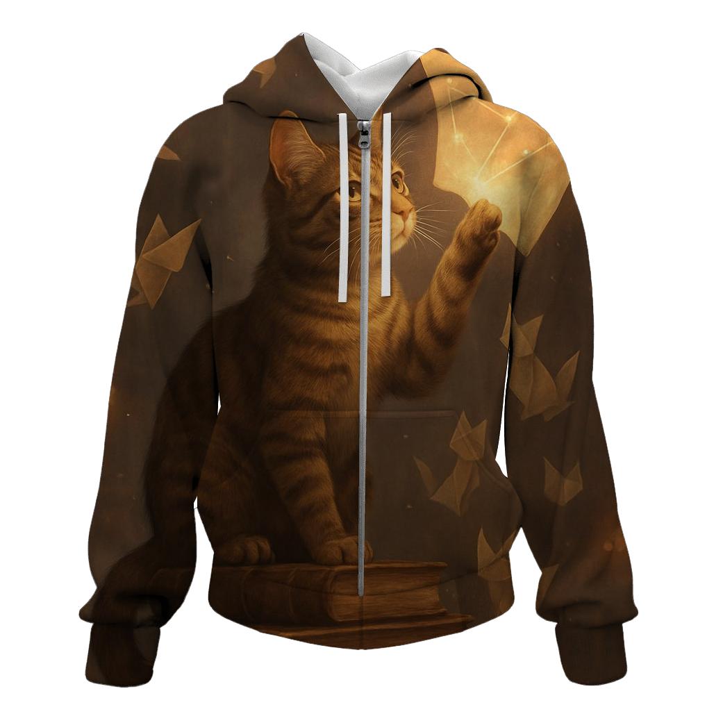 Library Of Floating Pages Cat custom hoodies