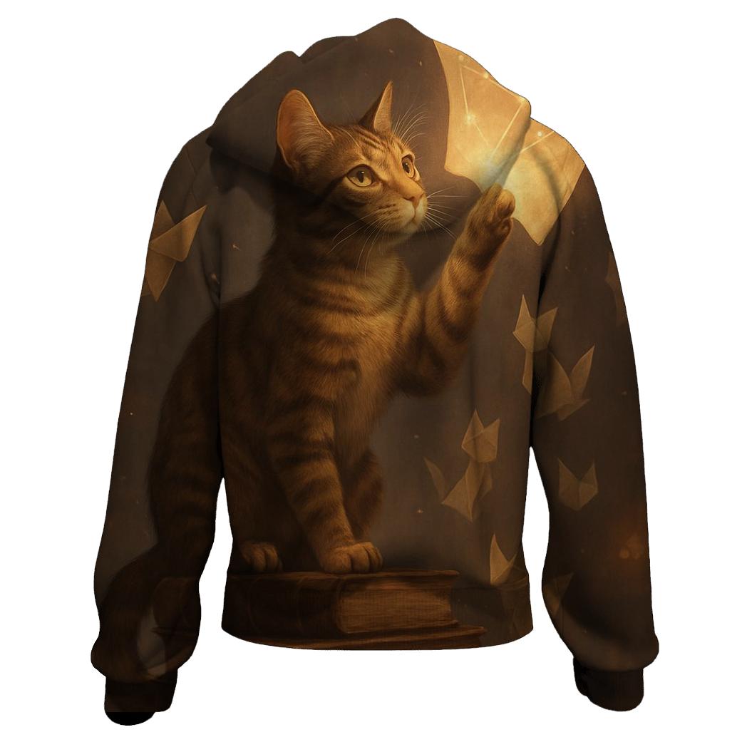 Library Of Floating Pages Cat custom hoodies