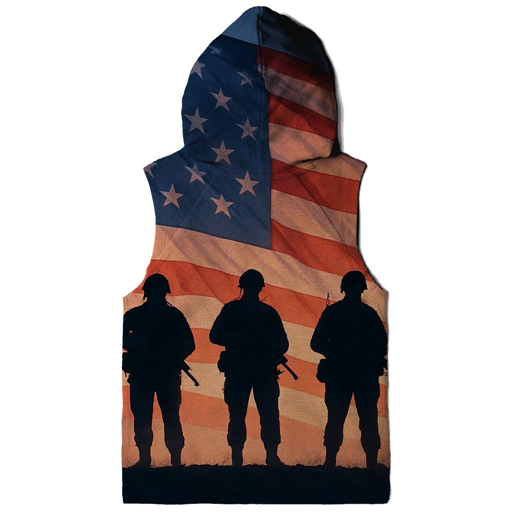 Guardian Soldiers Silhouette Dawn printed hoodies