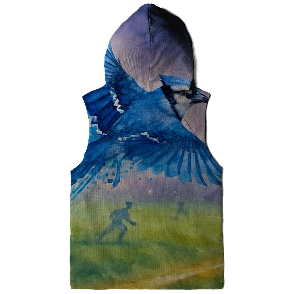 Twilight Glide Over Blue Jays Outfield heavyweight hoodies