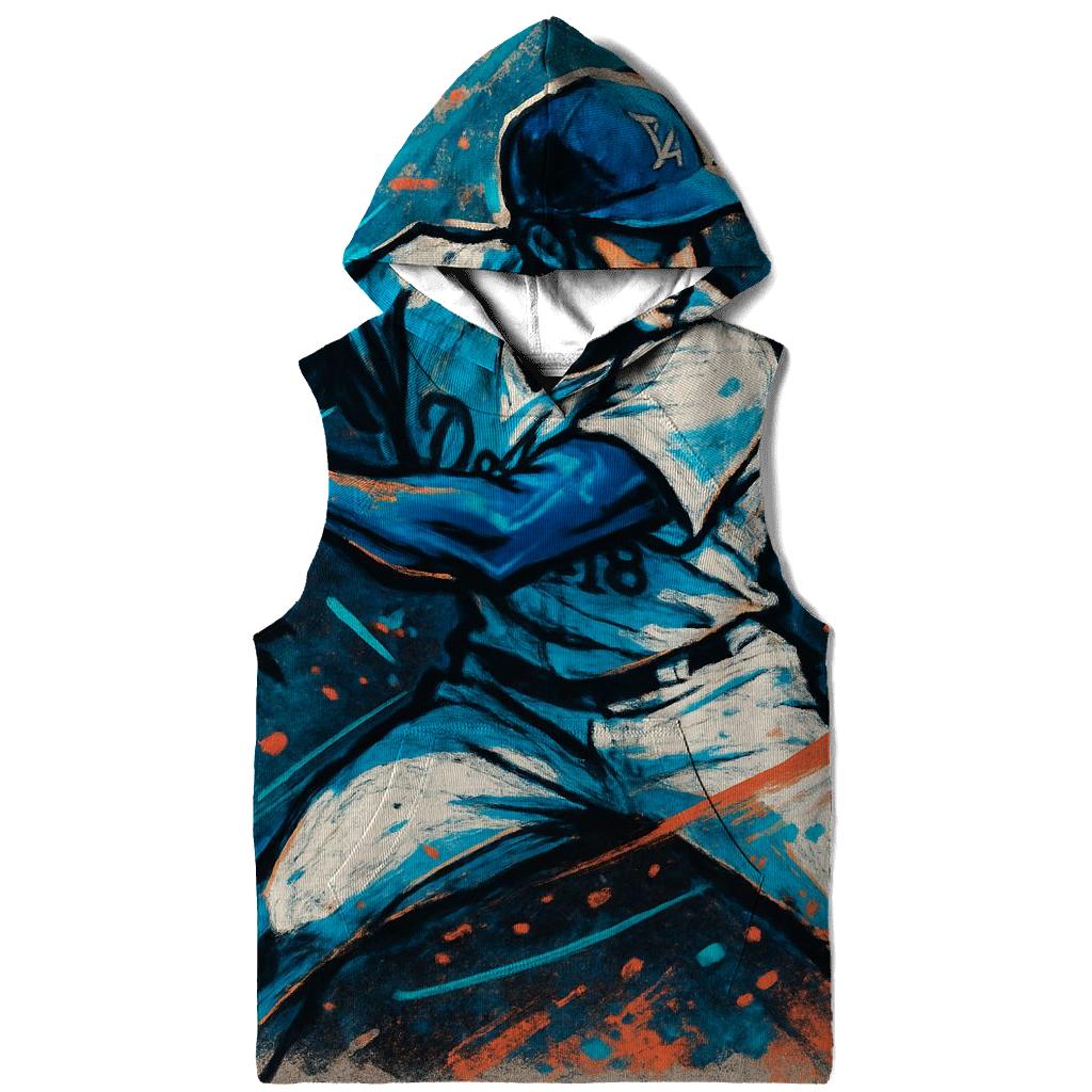 Dodger Blue Street Graffiti Swing heavyweight hoodies