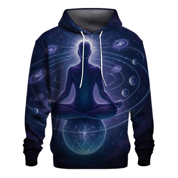 Orbiting Lotus Mind graphic hoodies