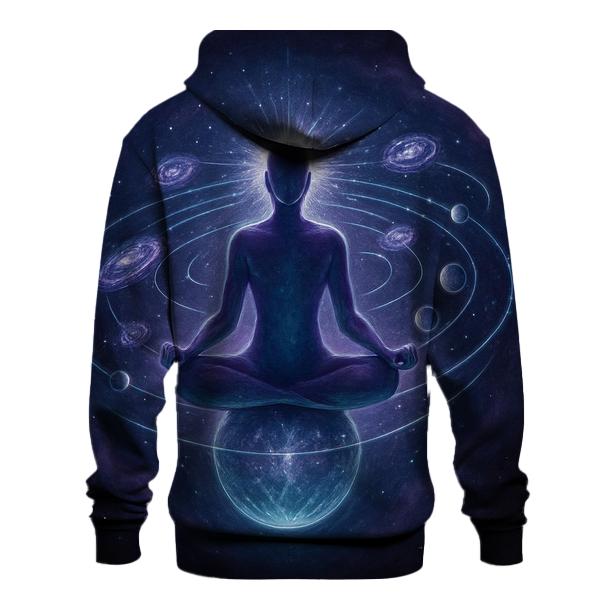 Orbiting Lotus Mind graphic hoodies