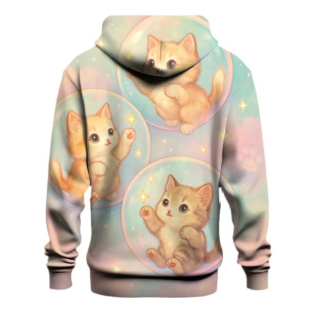 Pastel Dream Bubble Kittens lightweight hoodies