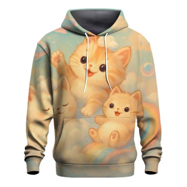 Bubble Bath Dream Kittens graphic hoodies