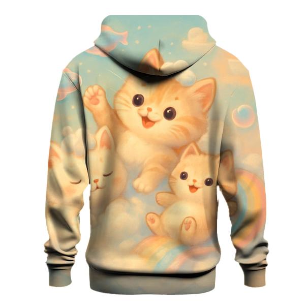 Bubble Bath Dream Kittens graphic hoodies