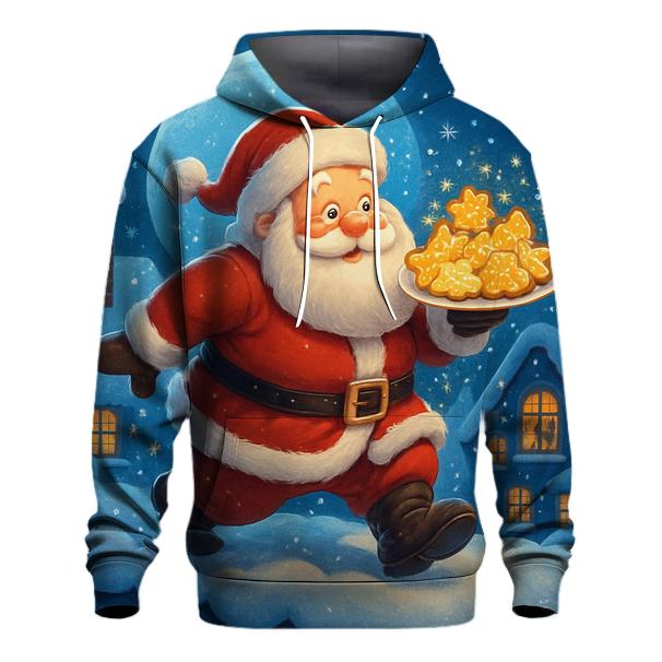 Santa Moonlight Cookie Patrol embroidered hoodies