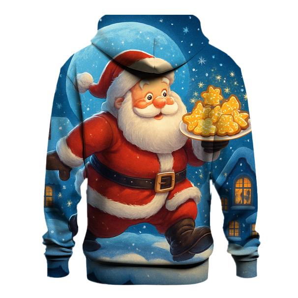 Santa Moonlight Cookie Patrol embroidered hoodies