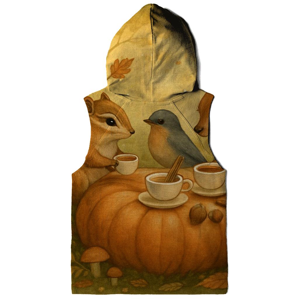 Pumpkin Spice Forest Tea Party heavyweight hoodies