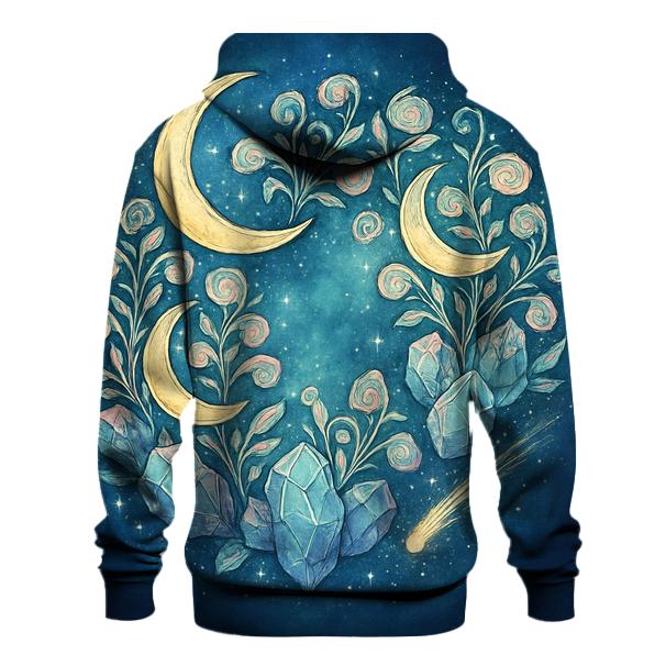 Quantum Garden Of Moons embroidered hoodies
