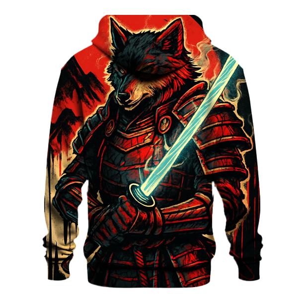 Shadow Samurai Wolf designer hoodies