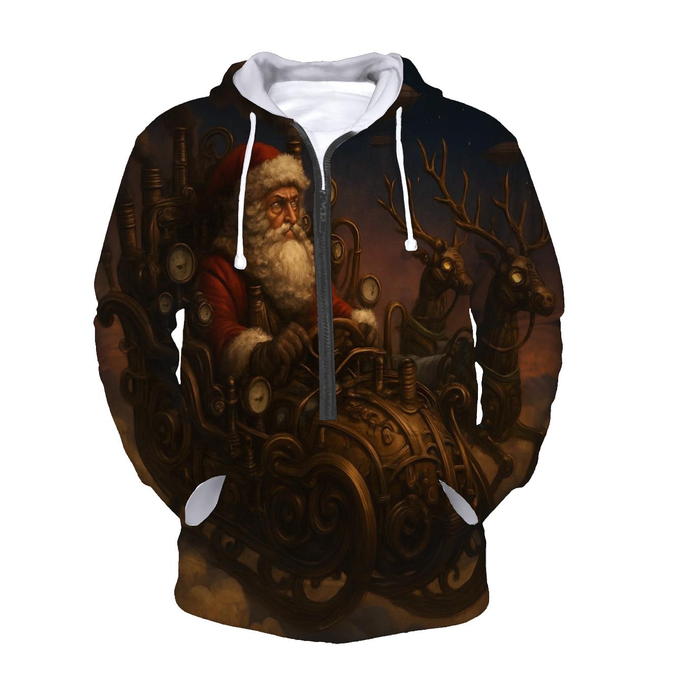 Steampunk Sky Captain Santa hoodies fashion