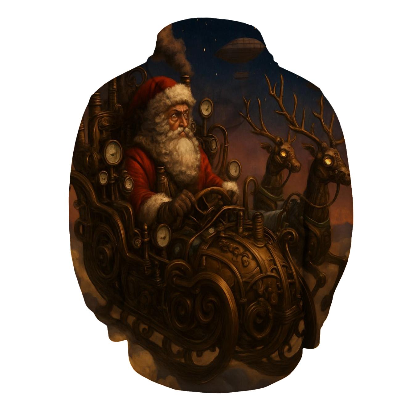 Steampunk Sky Captain Santa hoodies fashion
