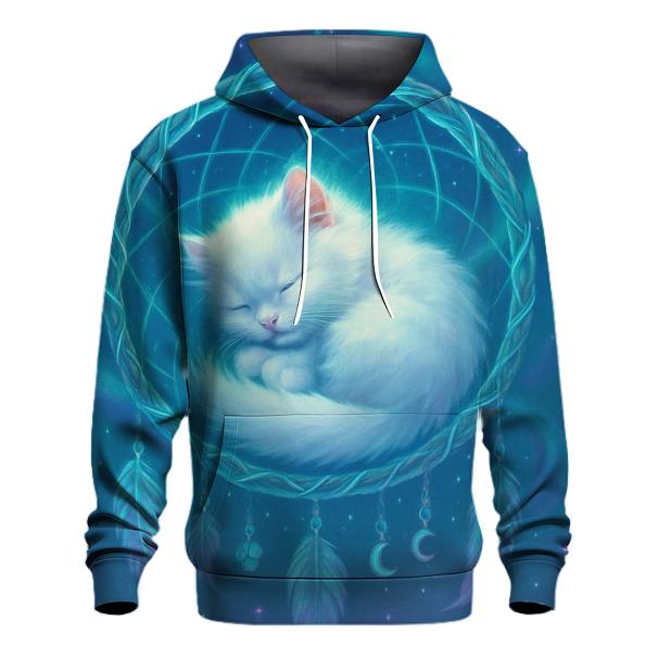 Aurora Dreamcatcher Cat embroidered hoodies