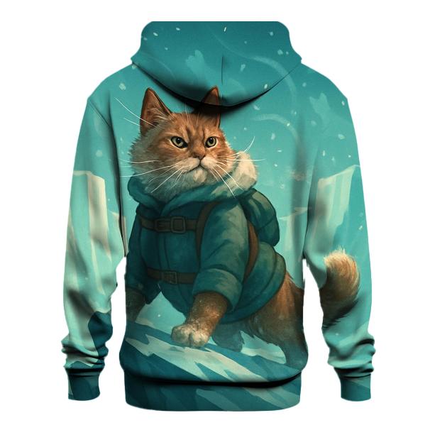 Frostbound Arctic Explorer Cat hoodie designs