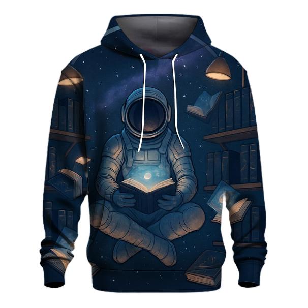 Starlit Astronaut Library printed hoodies