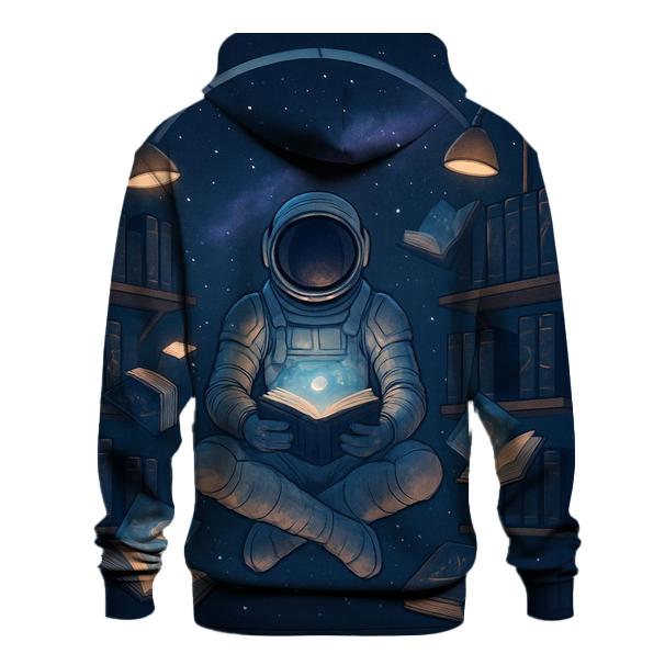 Starlit Astronaut Library printed hoodies
