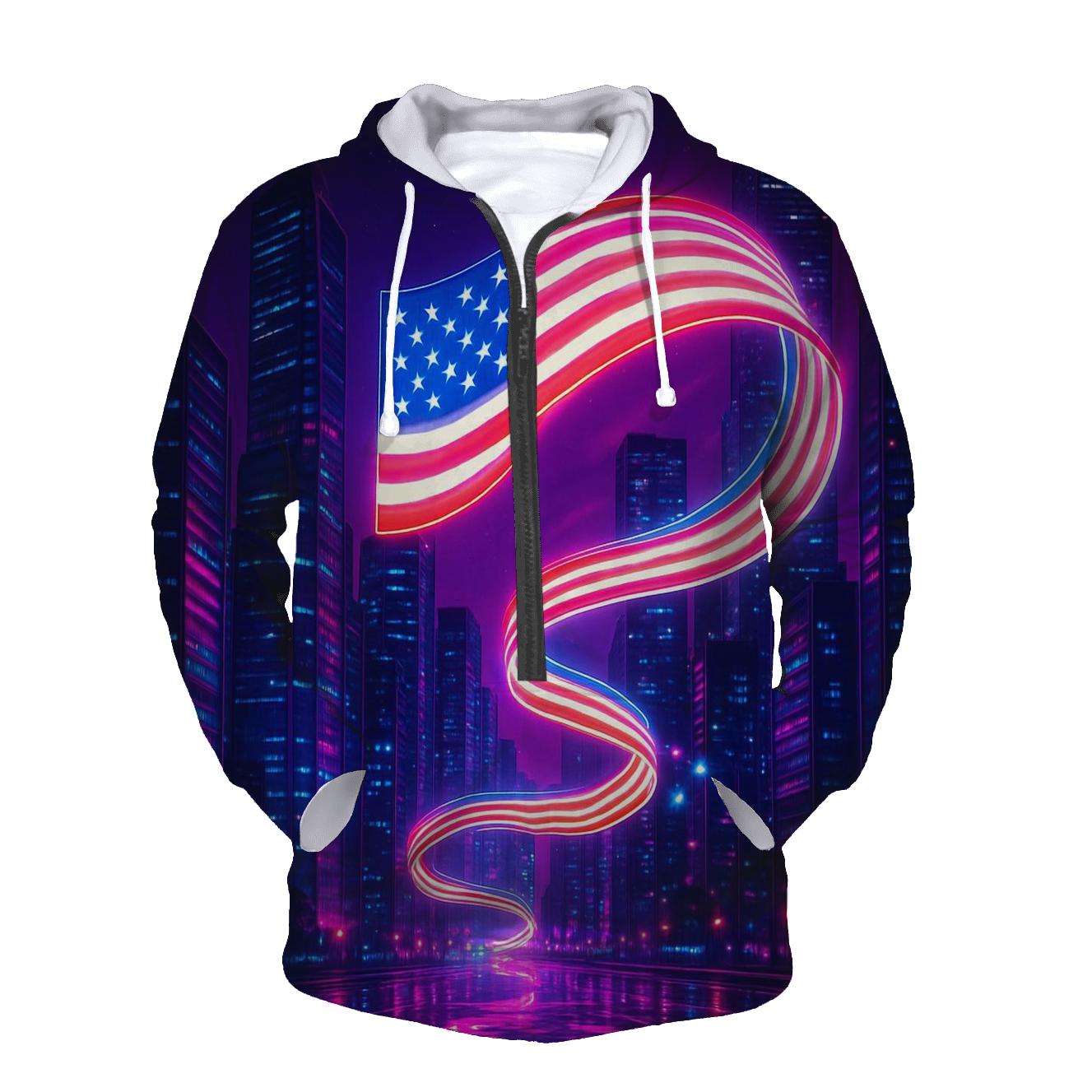 Neon Skyline Starstream designer hoodies