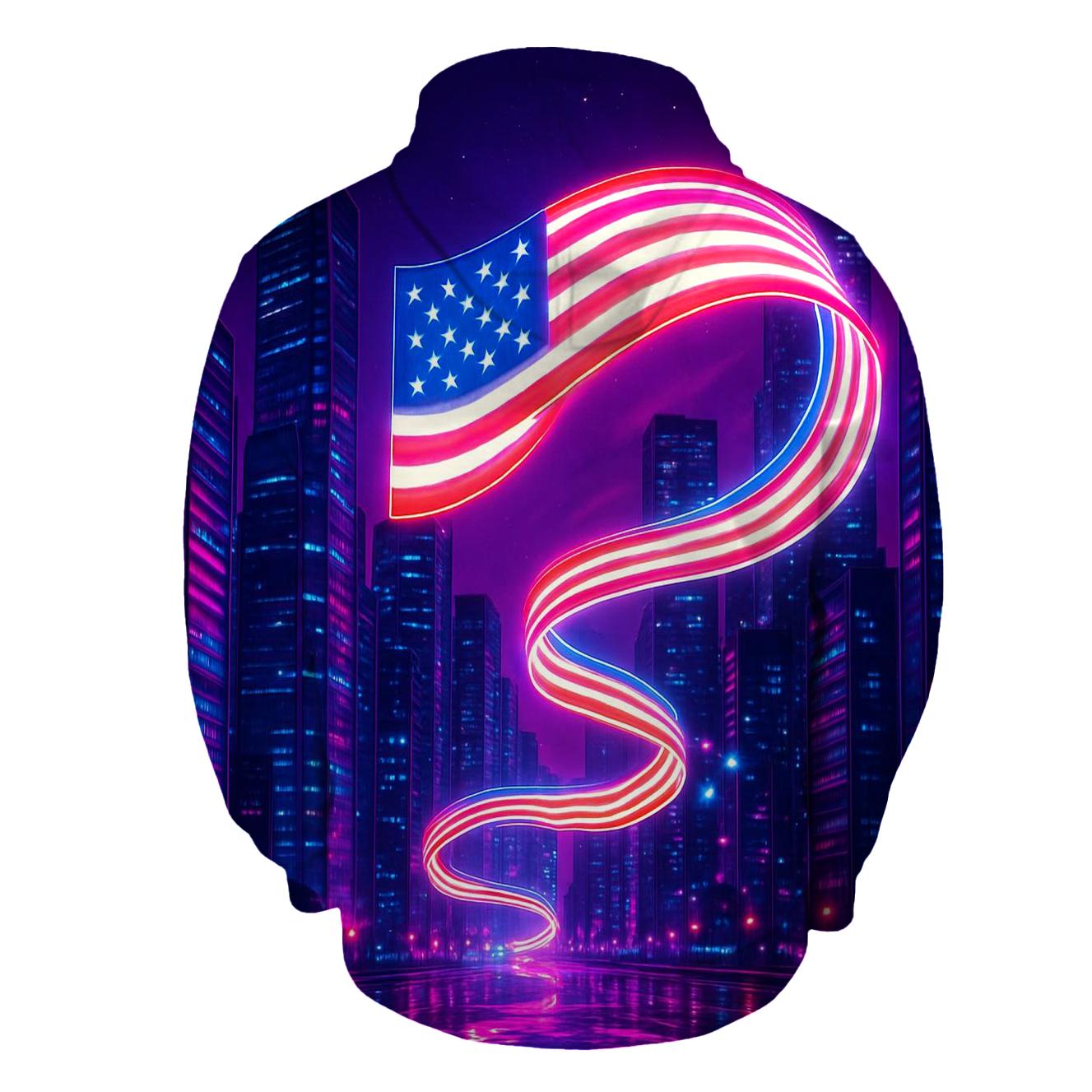 Neon Skyline Starstream designer hoodies