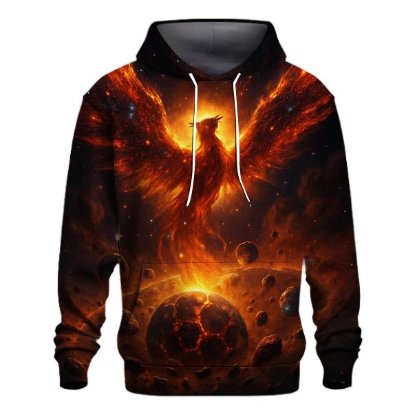 Cosmic Phoenix Rebirth lightweight hoodies