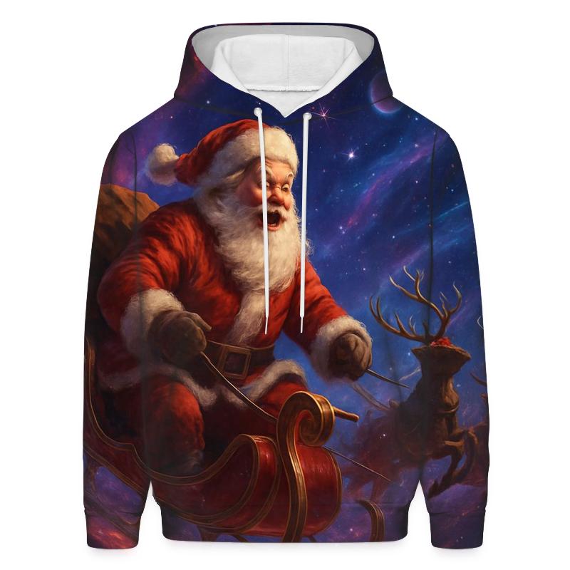 Santa Nebula Night Ride zip-up hoodies