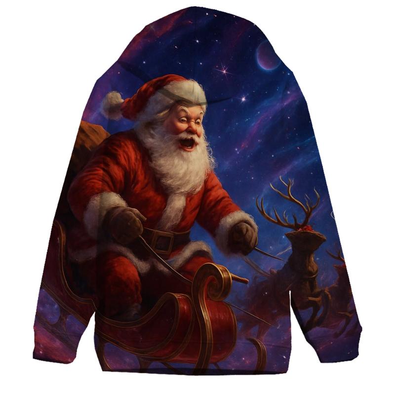 Santa Nebula Night Ride zip-up hoodies