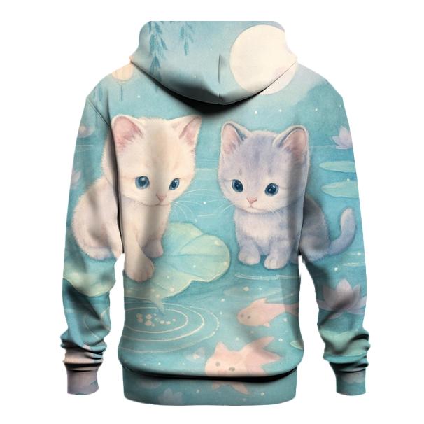 Lotus Pond Moon Whisper Kittens designer hoodies