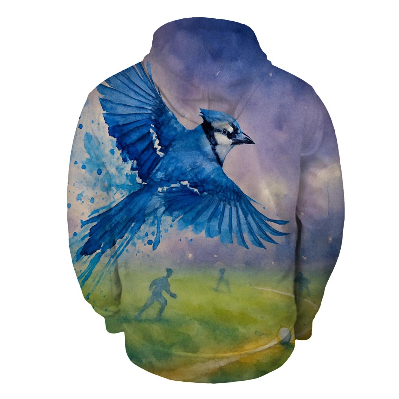 Twilight Glide Over Blue Jays Outfield hoodies fashion