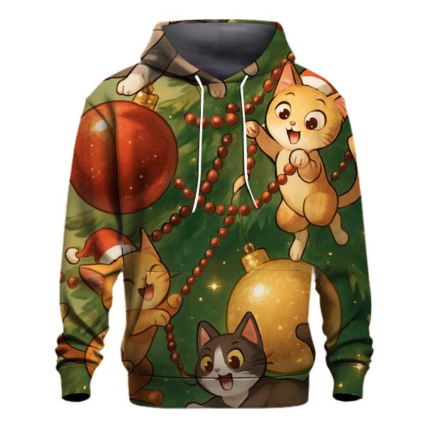 Christmas Cats Ornament Playground zip-up hoodies