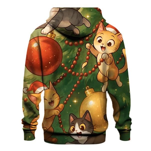 Christmas Cats Ornament Playground zip-up hoodies