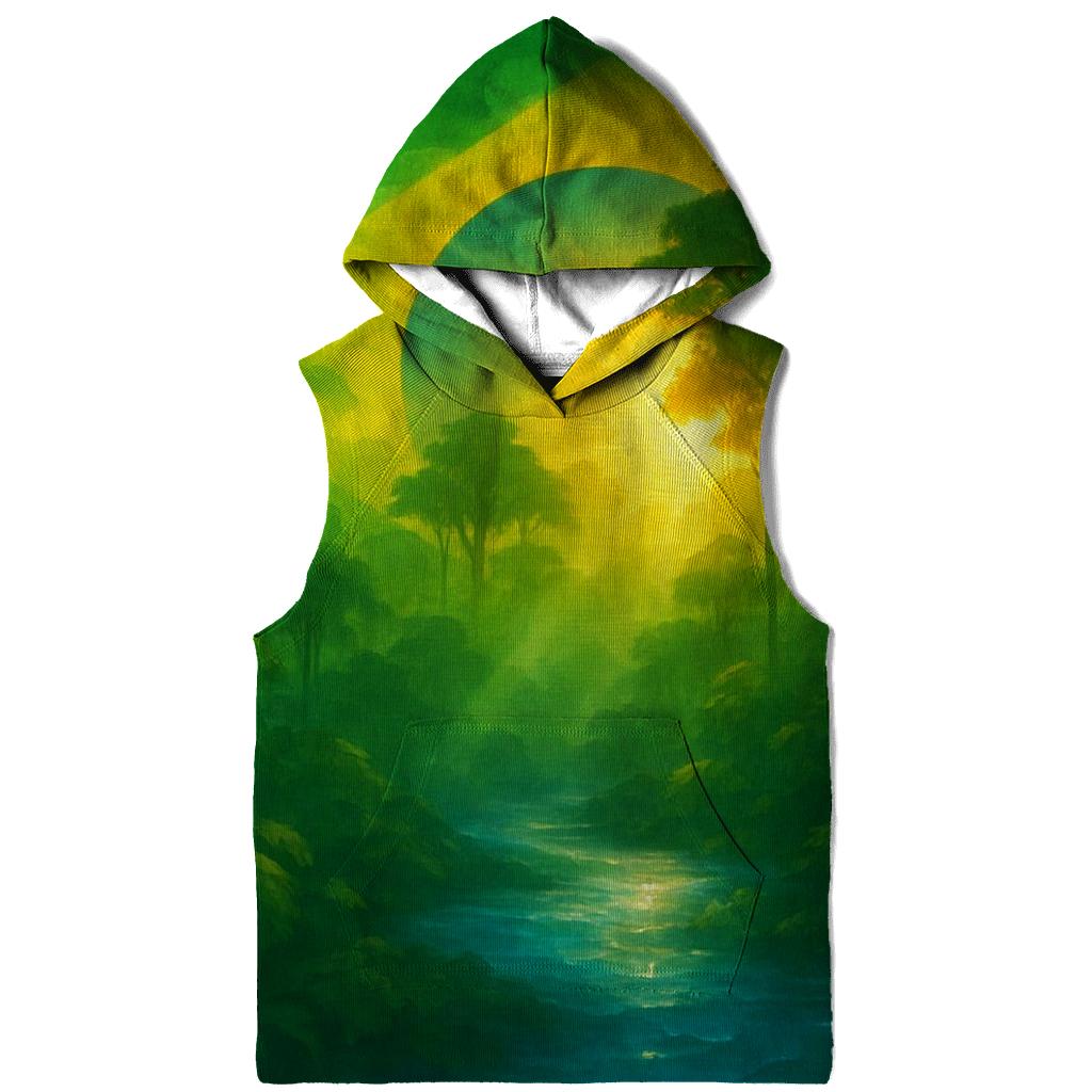 Brazilian Flag Jungle Light Abstract hoodie trends