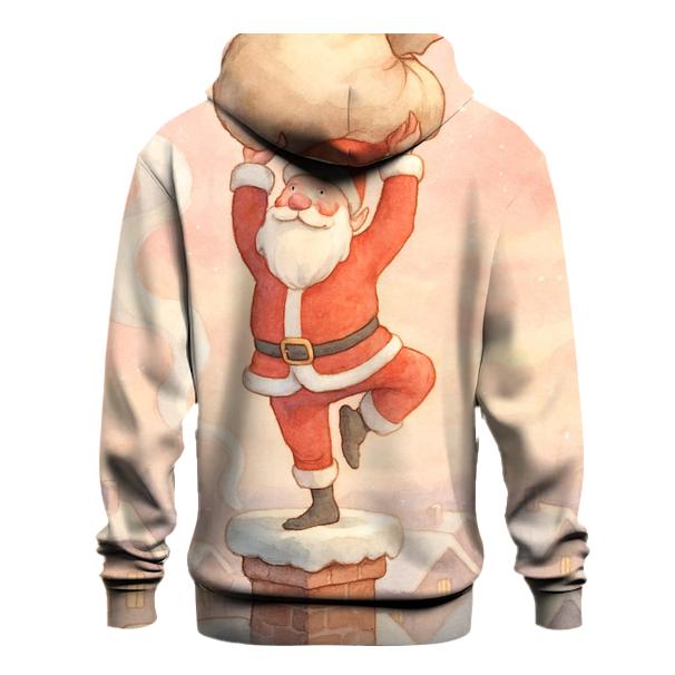 Santa Chimney Yoga Balance hoodie styles