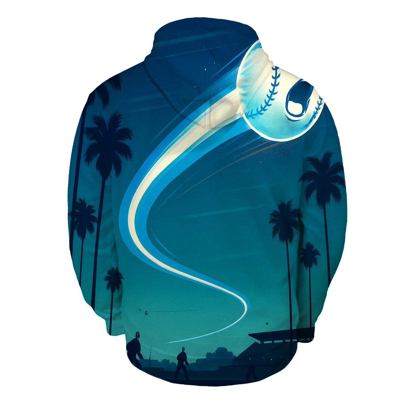 Palm Line Drive Horizon embroidered hoodies