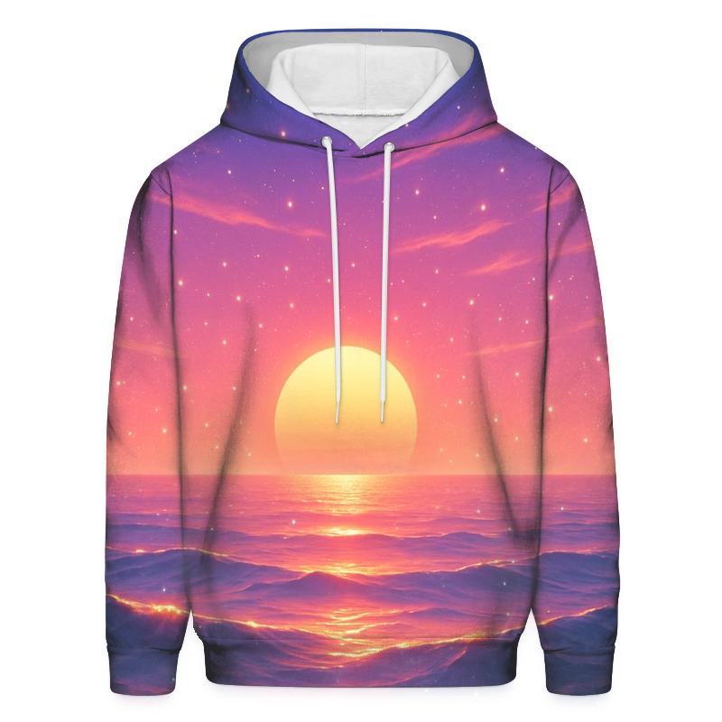Celestial Tides Of Ember Dusk heavyweight hoodies