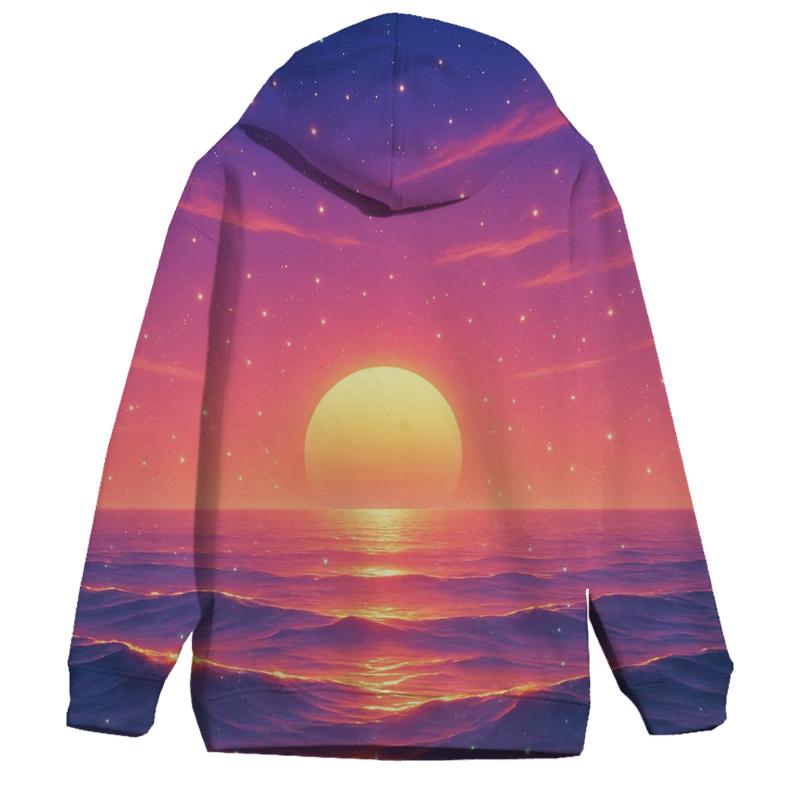 Celestial Tides Of Ember Dusk heavyweight hoodies