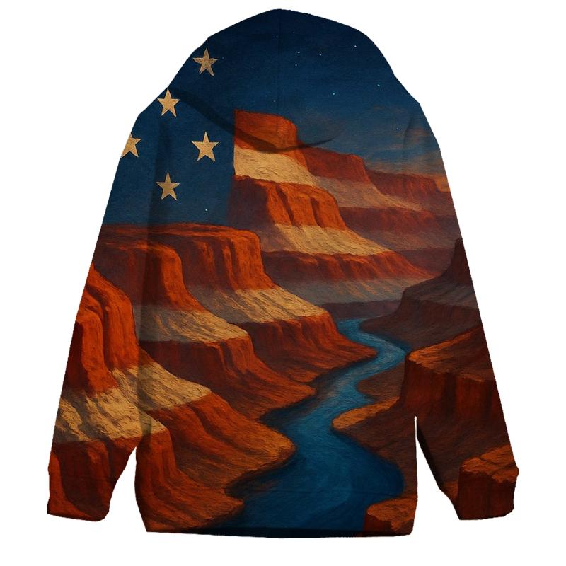 Canyon Stripes Horizon printed hoodies