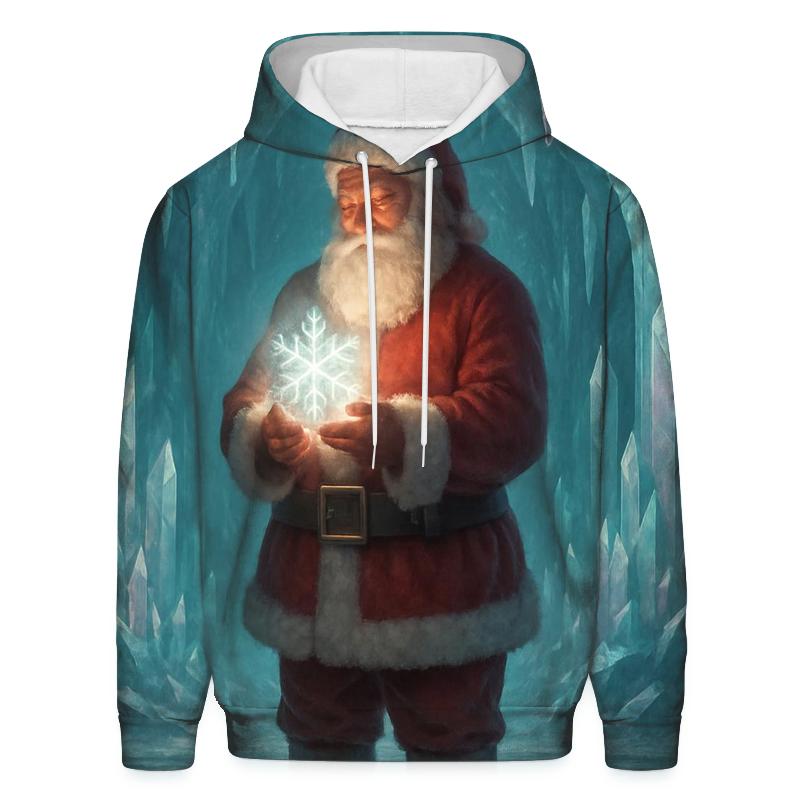 Crystal Cave Santa Reflection heavyweight hoodies
