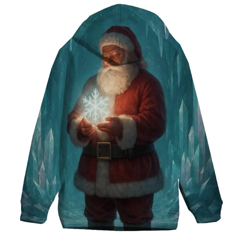 Crystal Cave Santa Reflection heavyweight hoodies