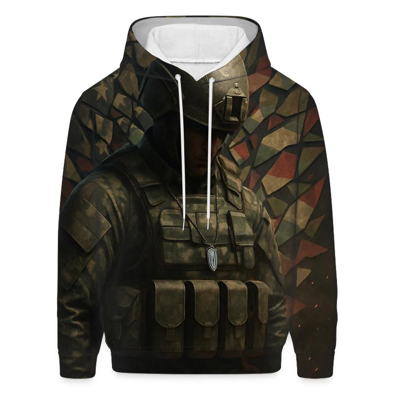Steel Resolve Camouflage Banner custom hoodies