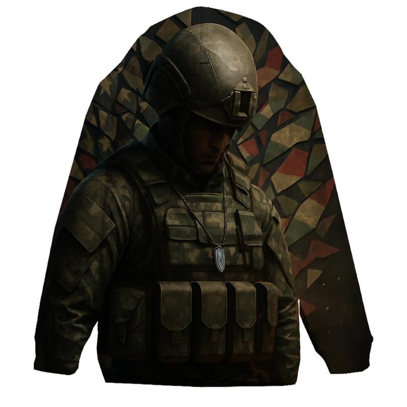 Steel Resolve Camouflage Banner custom hoodies