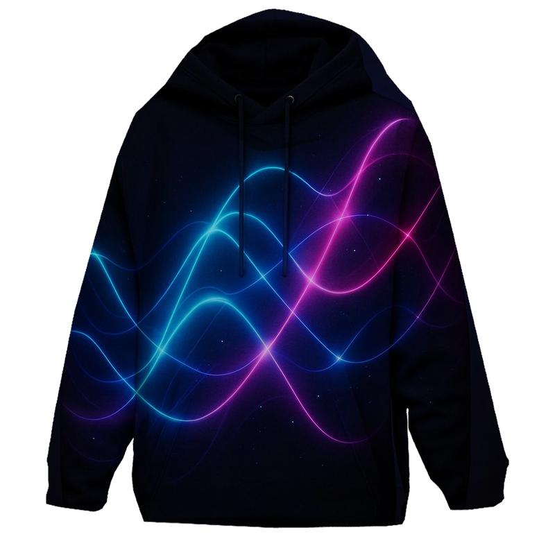 Luminous Wave Constellation pullover hoodies