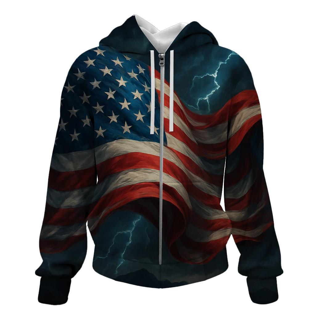 Stormwave Banner Sky embroidered hoodies