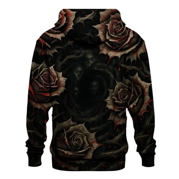 BloodRoseVortex embroidered hoodies