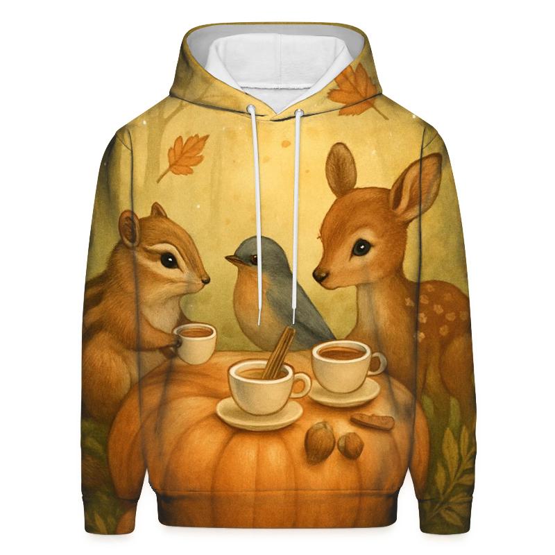 Pumpkin Spice Forest Tea Party hoodie styles
