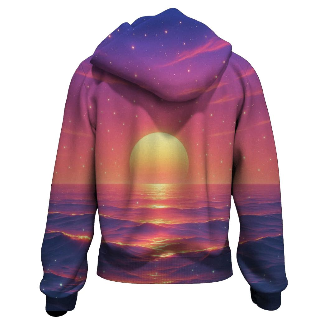 Celestial Tides Of Ember Dusk designer hoodies