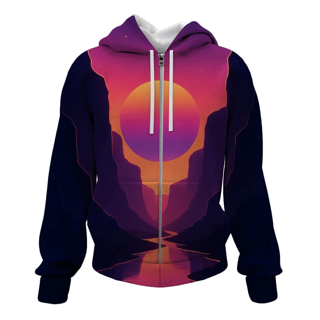 Neon Canyon Afterglow hoodie styles