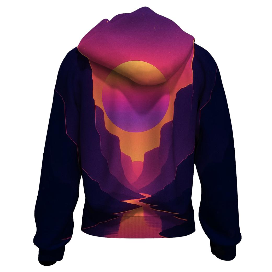 Neon Canyon Afterglow hoodie styles