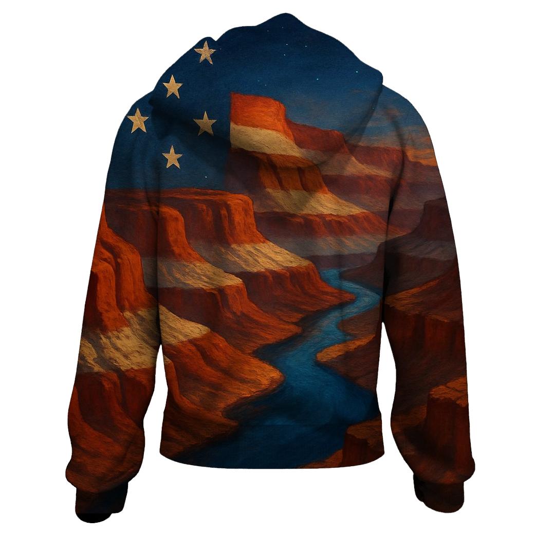 Canyon Stripes Horizon custom hoodies
